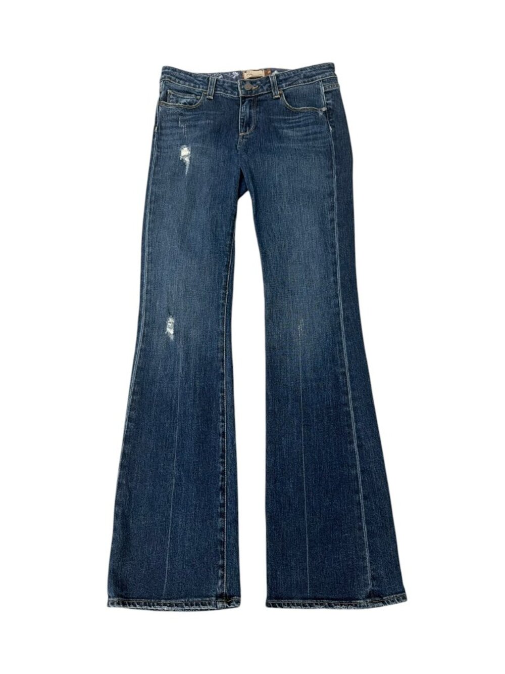 Paige Hollywood Hills Classic Rise Boot Dark Wash Denim Jeans Size 28 x 34”L